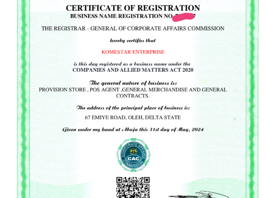 CAC , SCUMI,TIN registration