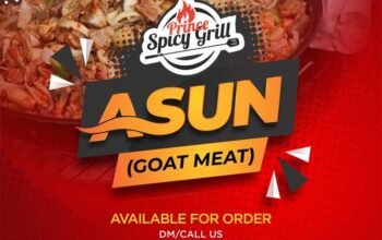 Asun goat meat and pepper soup