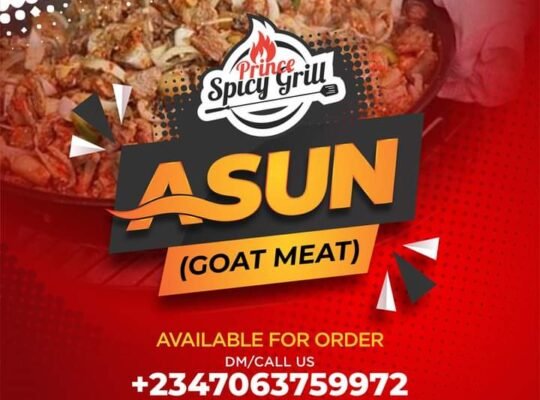 Asun goat meat and pepper soup