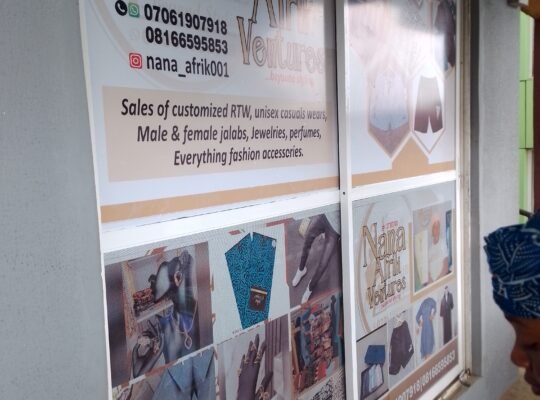 Branding of slide door, SIGNAGE