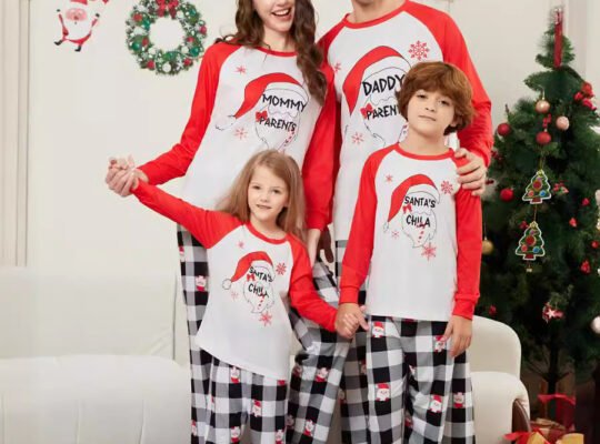 Family Christmas pyjamas set