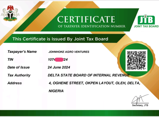 CAC , SCUMI,TIN registration